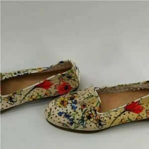 Flat shoes floral slip in loafers